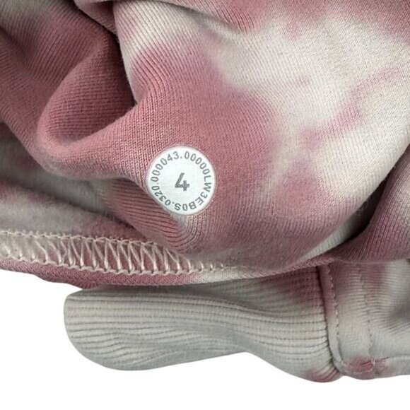 Lululemon All Yours Hoodie Tie Dye Fleece In Marmoleado Tie Dye Brier Rose 4 - Picture 5 of 7